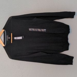 NWT Banana Republic Merino Wool Black Sweater, Sz S